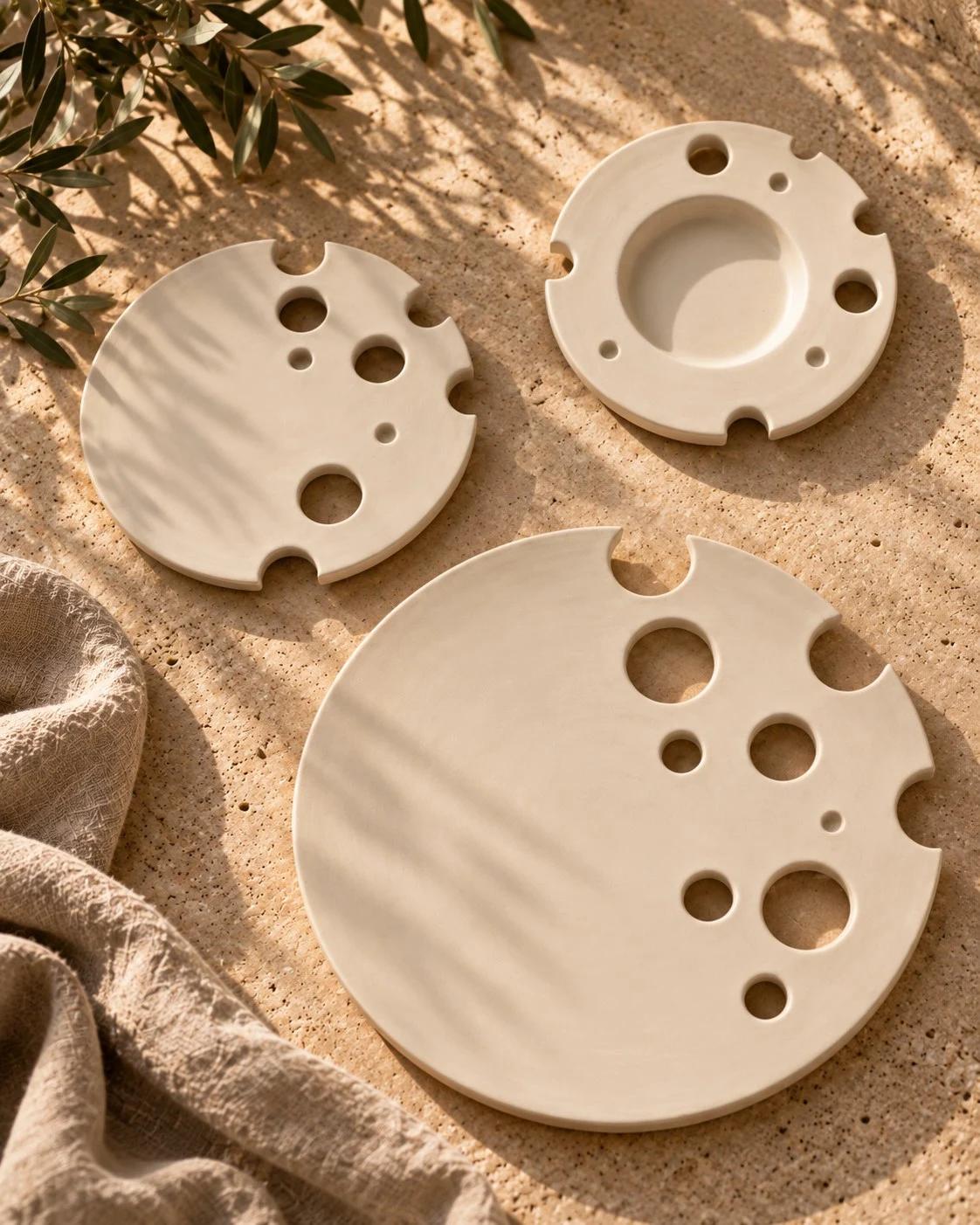 Set van 3 uit de Studio Domo porseleincollectie